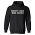 Men's Nobody Cares Work Harder Printed Gym Hoodie